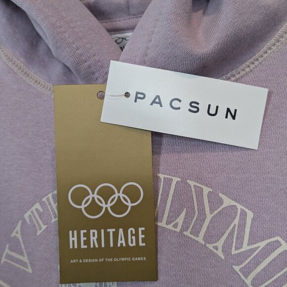 London Olympics XIV Hoodie Women's Medium Pink Oversized Fit Pacsun NWT Heritage - Picture 13 of 16